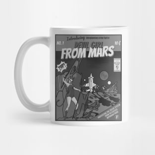 Devil Girl From Mars (Black and White) Mug